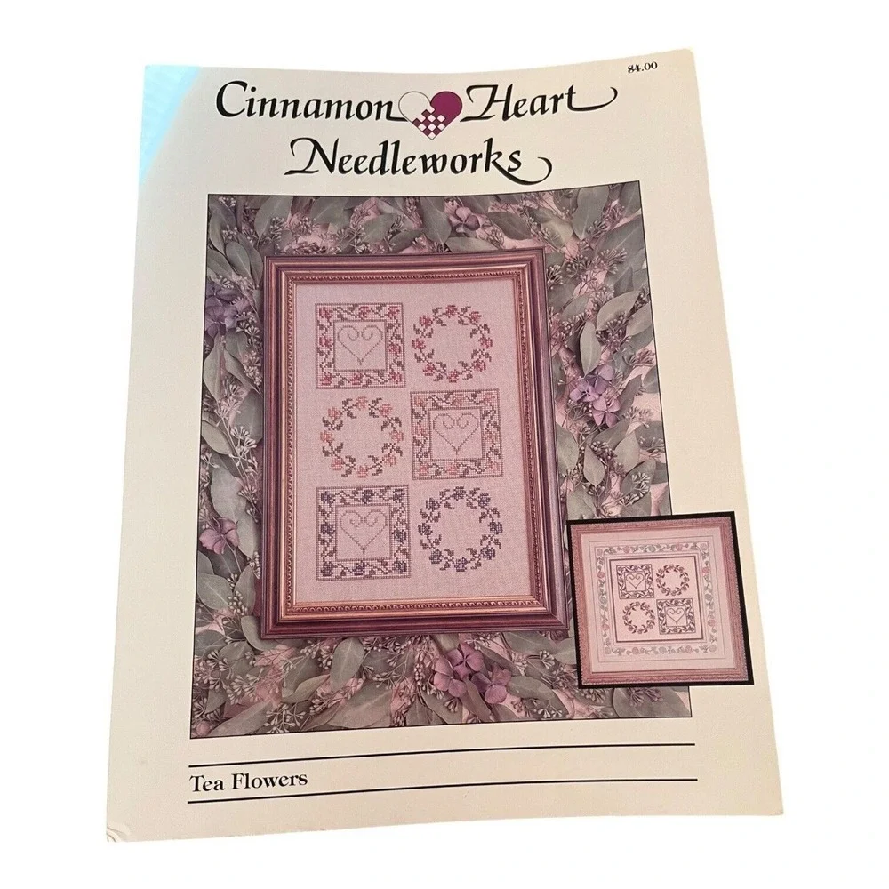 8 Vintage Cross Stitch Patterns Birthday Anniversary Clock Garden Wedding VGC